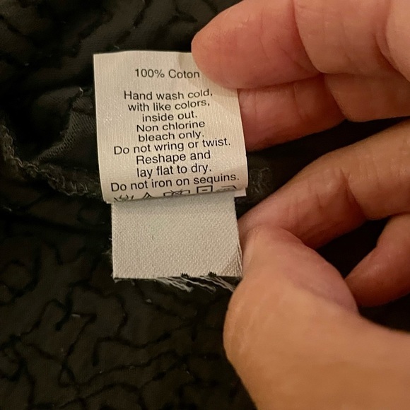 J Crew Charcoal Gray Sequins Scoop Neck Tank Top. Size X-Small - Picture 5 of 6